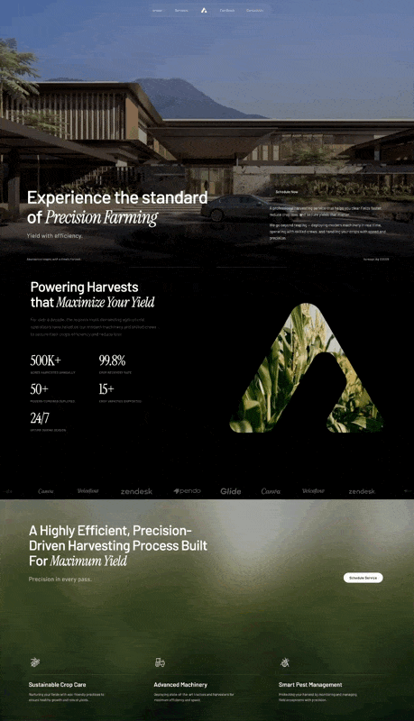Precision Farming Landing