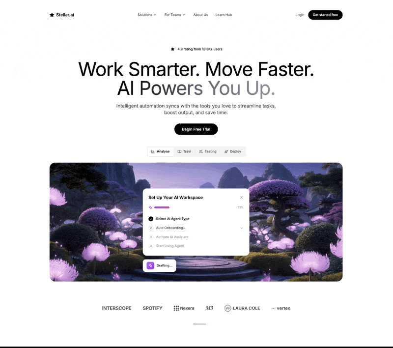 Stellar Product Launch Hero
